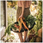 Fiskars Garden Harvest Basket - Container for Gardening and Harvesting with Tool Caddy - Harvesting Basket Doubles as a Collander for Vegetables and Fruits - Garden Accessories