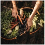 Fiskars Garden Harvest Basket - Container for Gardening and Harvesting with Tool Caddy - Harvesting Basket Doubles as a Collander for Vegetables and Fruits - Garden Accessories