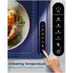 Food Warming Mat - Fast Heating Silicone Electric Warming Tray with 4 Level Temperature, Raised Feet Protects Table, Roll Up Buffet Hot Plates Heat Pad, Portable Food Warmer for...