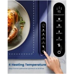 Food Warming Mat - Fast Heating Silicone Electric Warming Tray with 4 Level Temperature, Raised Feet Protects Table, Roll Up Buffet Hot Plates Heat Pad, Portable Food Warmer for...