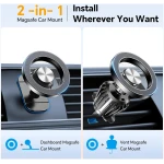 for Magsafe Car Mount【20 Strong Magnets】Magnetic Phone Holder for Car Phone Holder Mount Dash【360°】Cell Phone Holders for Your Car Accessories for Women Men iPhone 16 Pro Max 15...