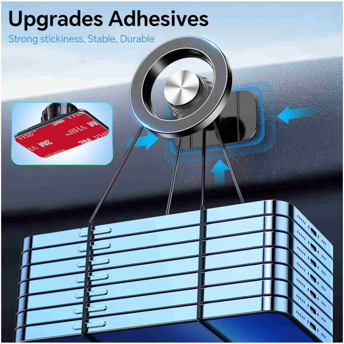 for Magsafe Car Mount【20 Strong Magnets】Magnetic Phone Holder for Car Phone Holder Mount Dash【360°】Cell Phone Holders for Your Car Accessories for Women Men iPhone 16 Pro Max 15...