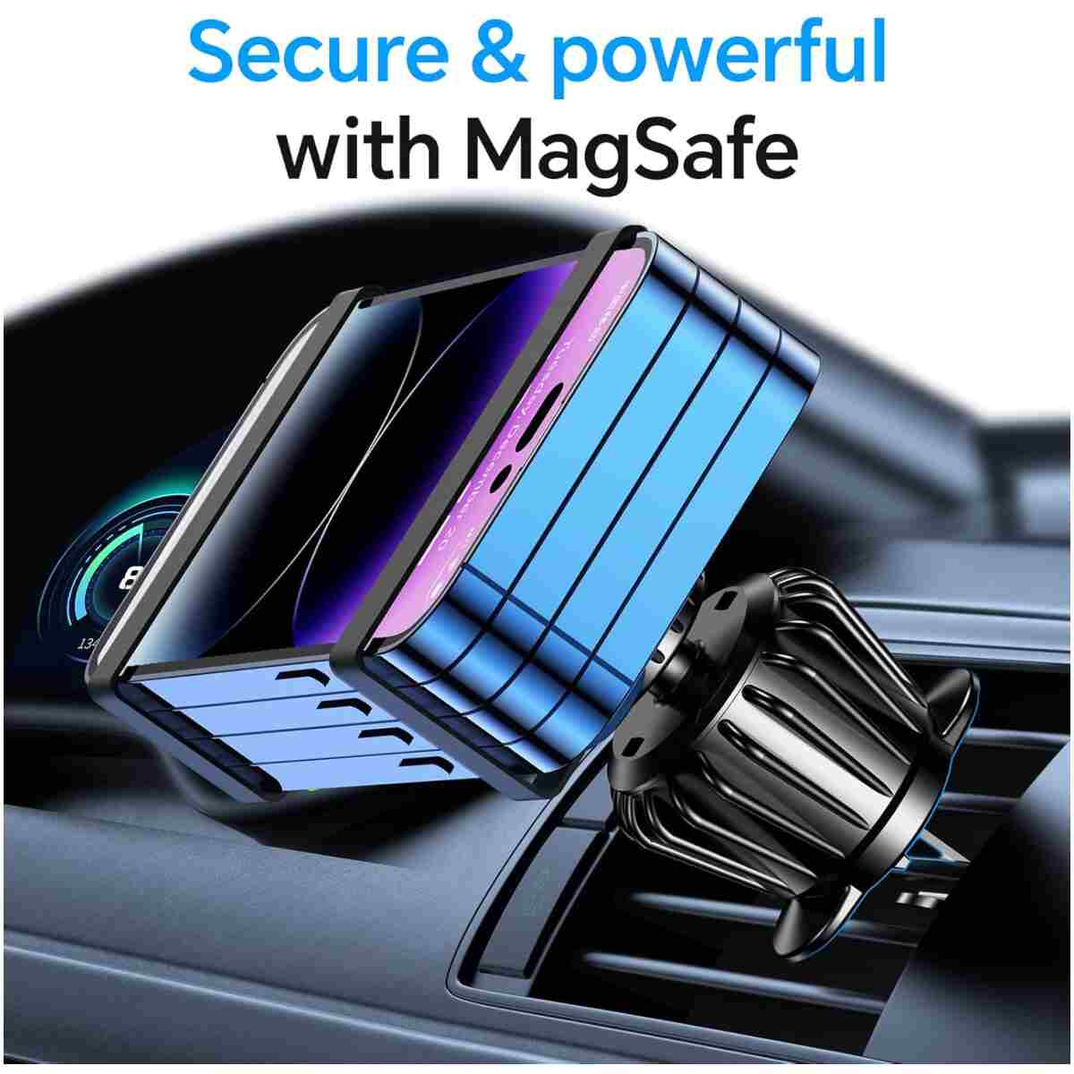 for Magsafe Car Mount【20 Strong Magnets】Magnetic Phone Holder for Car Phone Holder Mount Dash【360°】Cell Phone Holders for Your Car Accessories for Women Men iPhone 16 Pro Max 15...