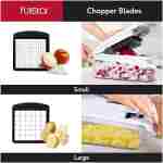 Fullstar Vegetable Chopper and Spiralizer - Food Chopper with Container, Fruit Slicer, Kitchen Gadgets & Accessories, Home Essentials (4 in 1, White)