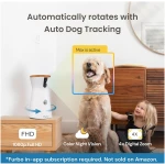 Furbo 360° Dog Camera + Nanny Bundle: Home Security & Pet Safety Alerts, Rotating Treat Dispenser with Speaker, Smart Home Indoor Cam w Phone App (Additional Subscription...