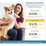 Furbo 360° Dog Camera + Nanny Bundle: Home Security & Pet Safety Alerts, Rotating Treat Dispenser with Speaker, Smart Home Indoor Cam w Phone App (Additional Subscription...