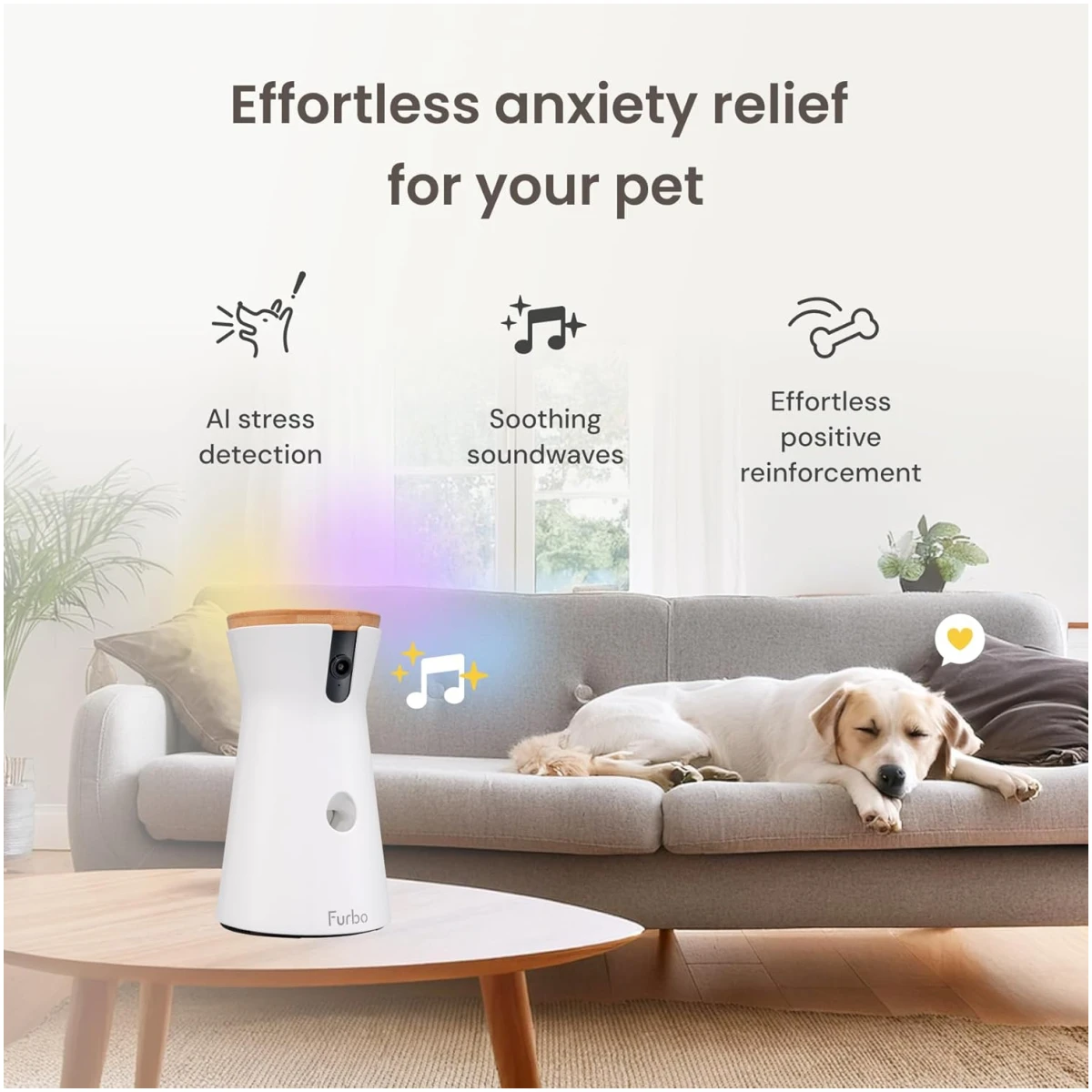 Furbo 360° Dog Camera + Nanny Bundle: Home Security & Pet Safety Alerts, Rotating Treat Dispenser with Speaker, Smart Home Indoor Cam w Phone App (Additional Subscription...