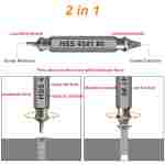 Gifts for Men,Damaged Screw Extractor Set-Father's Day Gifts from Wife Daughter Son,Mens Gifts,Husband,Stripped Screws Nuts & Bolts Drill Bit Tools for Easy Removal of Rusty...