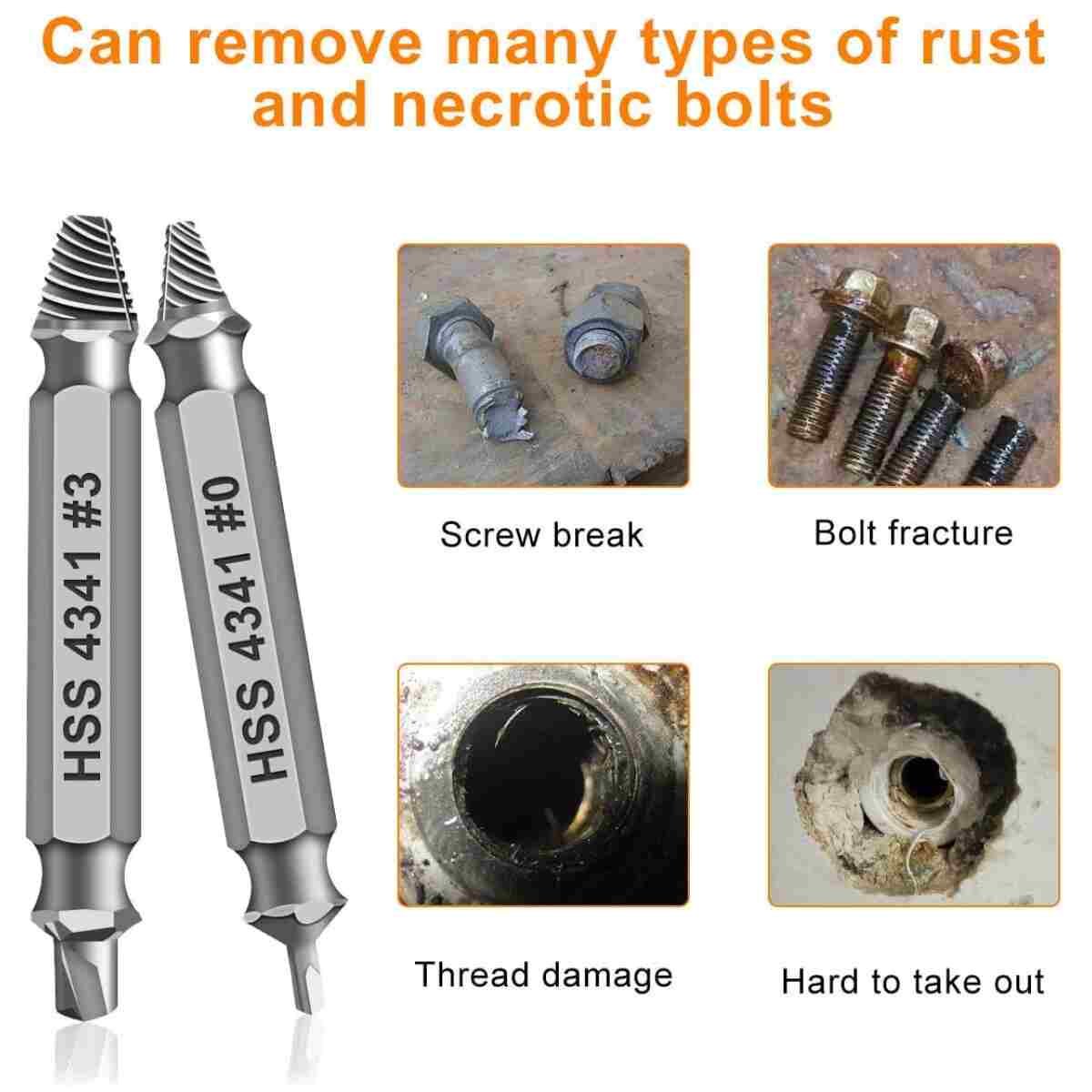 Gifts for Men,Damaged Screw Extractor Set-Father's Day Gifts from Wife Daughter Son,Mens Gifts,Husband,Stripped Screws Nuts & Bolts Drill Bit Tools for Easy Removal of Rusty...