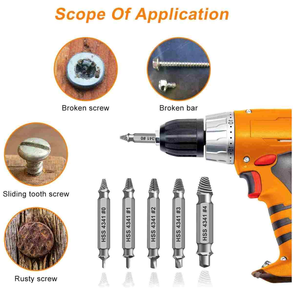 Gifts for Men,Damaged Screw Extractor Set-Father's Day Gifts from Wife Daughter Son,Mens Gifts,Husband,Stripped Screws Nuts & Bolts Drill Bit Tools for Easy Removal of Rusty...