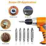 Gifts for Men,Damaged Screw Extractor Set-Father's Day Gifts from Wife Daughter Son,Mens Gifts,Husband,Stripped Screws Nuts & Bolts Drill Bit Tools for Easy Removal of Rusty...