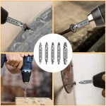 Gifts for Men,Damaged Screw Extractor Set-Father's Day Gifts from Wife Daughter Son,Mens Gifts,Husband,Stripped Screws Nuts & Bolts Drill Bit Tools for Easy Removal of Rusty...