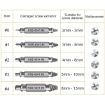 Gifts for Men,Damaged Screw Extractor Set-Father's Day Gifts from Wife Daughter Son,Mens Gifts,Husband,Stripped Screws Nuts & Bolts Drill Bit Tools for Easy Removal of Rusty...