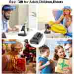 Gifts for Men Women, Phone Stand with Bluetooth Speaker and Charging Function 360° Rotable Angel Adjustable Cell Phone Holder with HD Stereo Sound Fits All Phones,Tablet (Black)