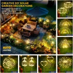 GIGALUMI Garden Outdoor Decor Lights 120LED 2Pack, Solar Garden Lights for Yard Outside Fairy Decorative,Solar Powered for Yard Pathway Flowerbed Planter Balcony Patio...