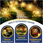 GIGALUMI Garden Outdoor Decor Lights 120LED 2Pack, Solar Garden Lights for Yard Outside Fairy Decorative,Solar Powered for Yard Pathway Flowerbed Planter Balcony Patio...