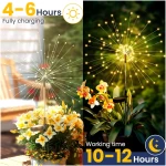 GIGALUMI Garden Outdoor Decor Lights 120LED 2Pack, Solar Garden Lights for Yard Outside Fairy Decorative,Solar Powered for Yard Pathway Flowerbed Planter Balcony Patio...