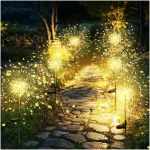 GIGALUMI Garden Outdoor Decor Lights 120LED 2Pack, Solar Garden Lights for Yard Outside Fairy Decorative,Solar Powered for Yard Pathway Flowerbed Planter Balcony Patio...