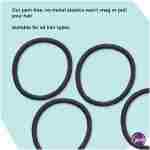 Goody Ouchless Elastic Hair Ties - 15 Ct, Black, 4MM Rubber Bands for Hair, Pain-Free Hair Accessories for Women & Men, Made for Long-Lasting Braids, Ponytails & More, All Hair...