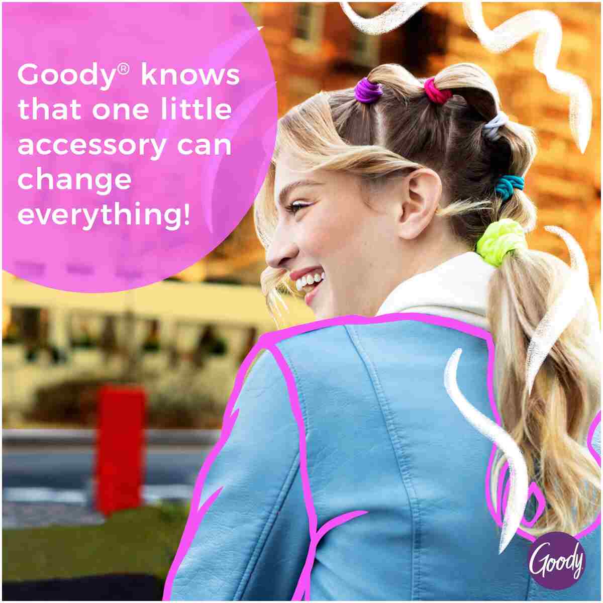Goody Ouchless Elastic Hair Ties - 15 Ct, Black, 4MM Rubber Bands for Hair, Pain-Free Hair Accessories for Women & Men, Made for Long-Lasting Braids, Ponytails & More, All Hair...