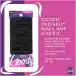 Goody Ouchless Elastic Hair Ties - 15 Ct, Black, 4MM Rubber Bands for Hair, Pain-Free Hair Accessories for Women & Men, Made for Long-Lasting Braids, Ponytails & More, All Hair...