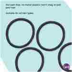 Goody Ouchless Elastic Hair Ties - 15 Ct, Black, 4MM Rubber Bands for Hair, Pain-Free Hair Accessories for Women & Men, Made for Long-Lasting Braids, Ponytails & More, All Hair...
