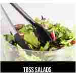 GORILLA GRIP Stainless Steel Heat Resistant Kitchen Tongs for Cooking, 9 + 12 Inch, Set of 2 BBQ Tong, Non Scratch Silicone Tip for Pan, Strong Grip, Grab Food, Toss Salad, Air...