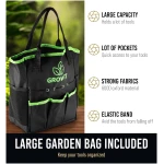 GROWIT Heavy Duty Gardening Tools - 22-Piece Gardening Gifts for Women, Mom, Men - Durable, Ergonomic Garden Tool Set