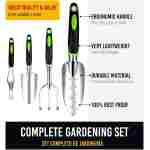 GROWIT Heavy Duty Gardening Tools - 22-Piece Gardening Gifts for Women, Mom, Men - Durable, Ergonomic Garden Tool Set