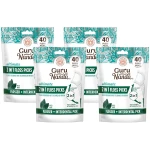 GuruNanda 2 in 1 Dental Floss Picks - Non-Slip Grip Handle, Slide Easy, No Break or Shred Flosser - Complete Oral Care with Interdental Pick for Healthy Teeth & Gums - Mint...