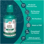 GuruNanda Fresh Breath Mouthwash, ADA-Accepted, Alcohol & Fluoride-Free, Sodium Chlorite, Essential Oils & Vitamins, 12-Hrs Fresh Breath, Wild Mint, 3 oz