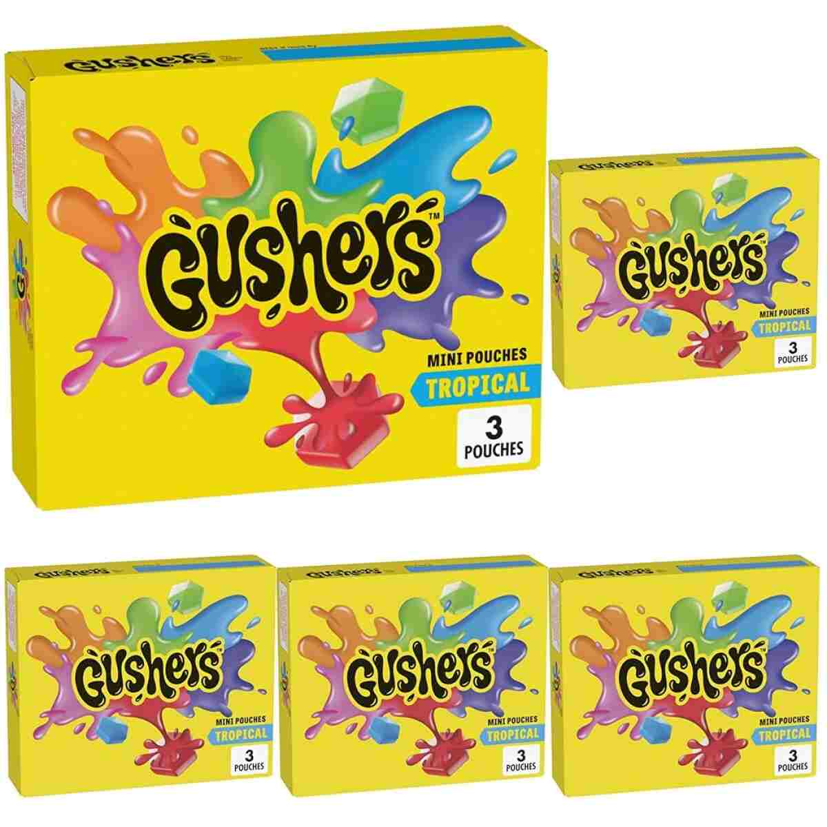 Gushers Tropical Fruit Flavored Snacks 3 Ct