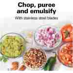 Hamilton Beach Electric Vegetable Chopper & Mini Food Processor, 3-Cup, 350 Watts, for Dicing, Mincing, and Puree, Black (72850)