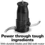 Hamilton Beach Electric Vegetable Chopper & Mini Food Processor, 3-Cup, 350 Watts, for Dicing, Mincing, and Puree, Black (72850)