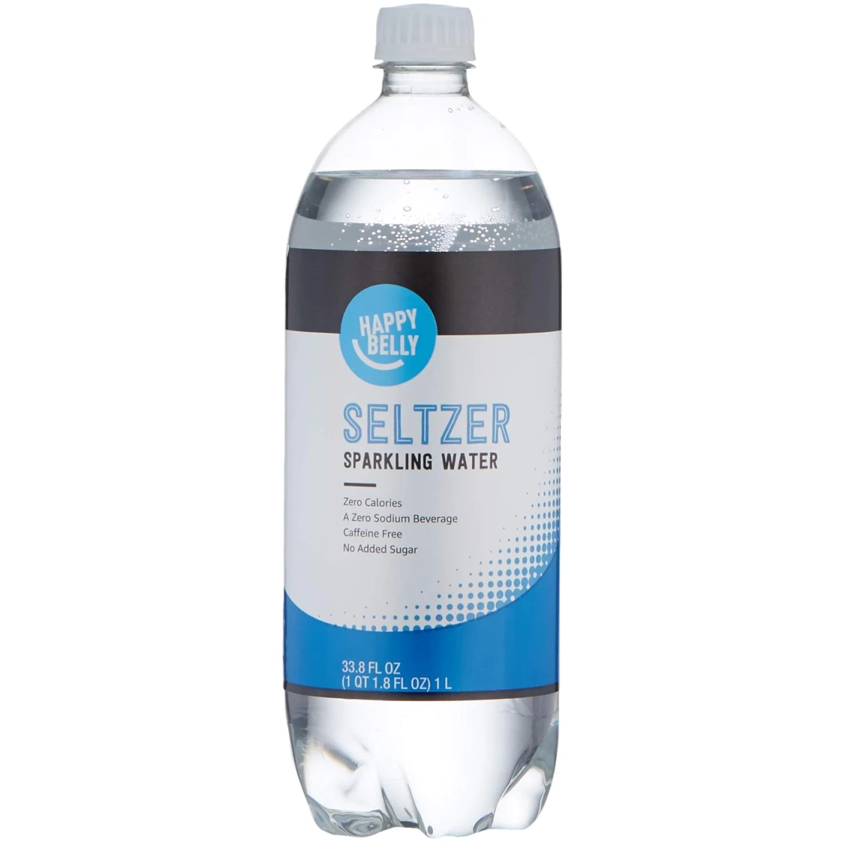 Happy Belly Seltzer Sparkling Water, 33.8 fl oz (Pack of 2)