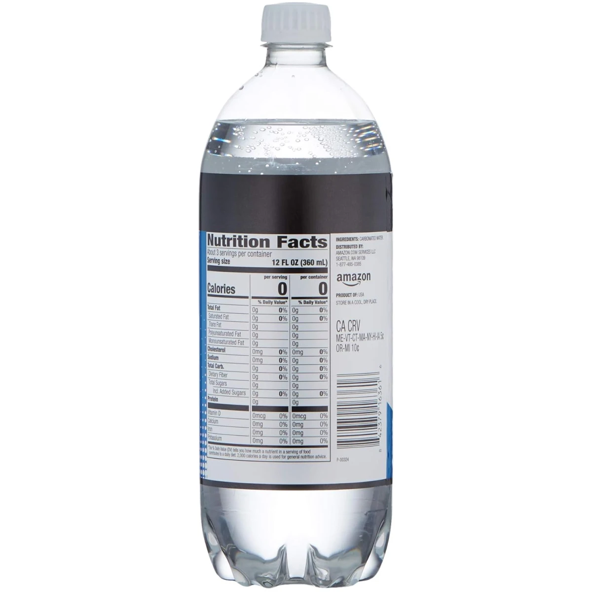 Happy Belly Seltzer Sparkling Water, 33.8 fl oz (Pack of 2)