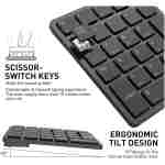 havit Bluetooth Number Pad Wireless Numeric Keypad Numpad 26 Keys Portable Mini Financial Accounting Rechargeable Numeric Pad for Windows Laptop Desktop, PC, Notebook (Black)