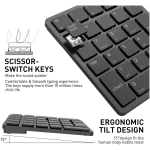 havit Bluetooth Number Pad Wireless Numeric Keypad Numpad 26 Keys Portable Mini Financial Accounting Rechargeable Numeric Pad for Windows Laptop Desktop, PC, Notebook (Black)
