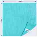 HOMEXCEL Microfiber Cleaning Cloth,12 Pack Cleaning Rag,Cleaning Towels with 4 Color Assorted,11.5"X11.5"(Green/Blue/Yellow/Pink)