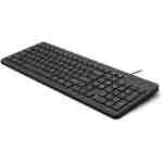 HP 150 Wired Keyboard with Numeric Keypad - Silent-Touch Chiclet Keyboard - Ergonomic, Comfortable - USB Plug-and-Connectivity, LED Indicators (664R5AA, Black)