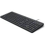 HP 150 Wired Keyboard with Numeric Keypad - Silent-Touch Chiclet Keyboard - Ergonomic, Comfortable - USB Plug-and-Connectivity, LED Indicators (664R5AA, Black)