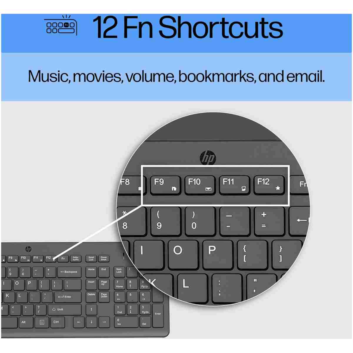 HP 150 Wired Keyboard with Numeric Keypad - Silent-Touch Chiclet Keyboard - Ergonomic, Comfortable - USB Plug-and-Connectivity, LED Indicators (664R5AA, Black)
