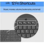 HP 150 Wired Keyboard with Numeric Keypad - Silent-Touch Chiclet Keyboard - Ergonomic, Comfortable - USB Plug-and-Connectivity, LED Indicators (664R5AA, Black)