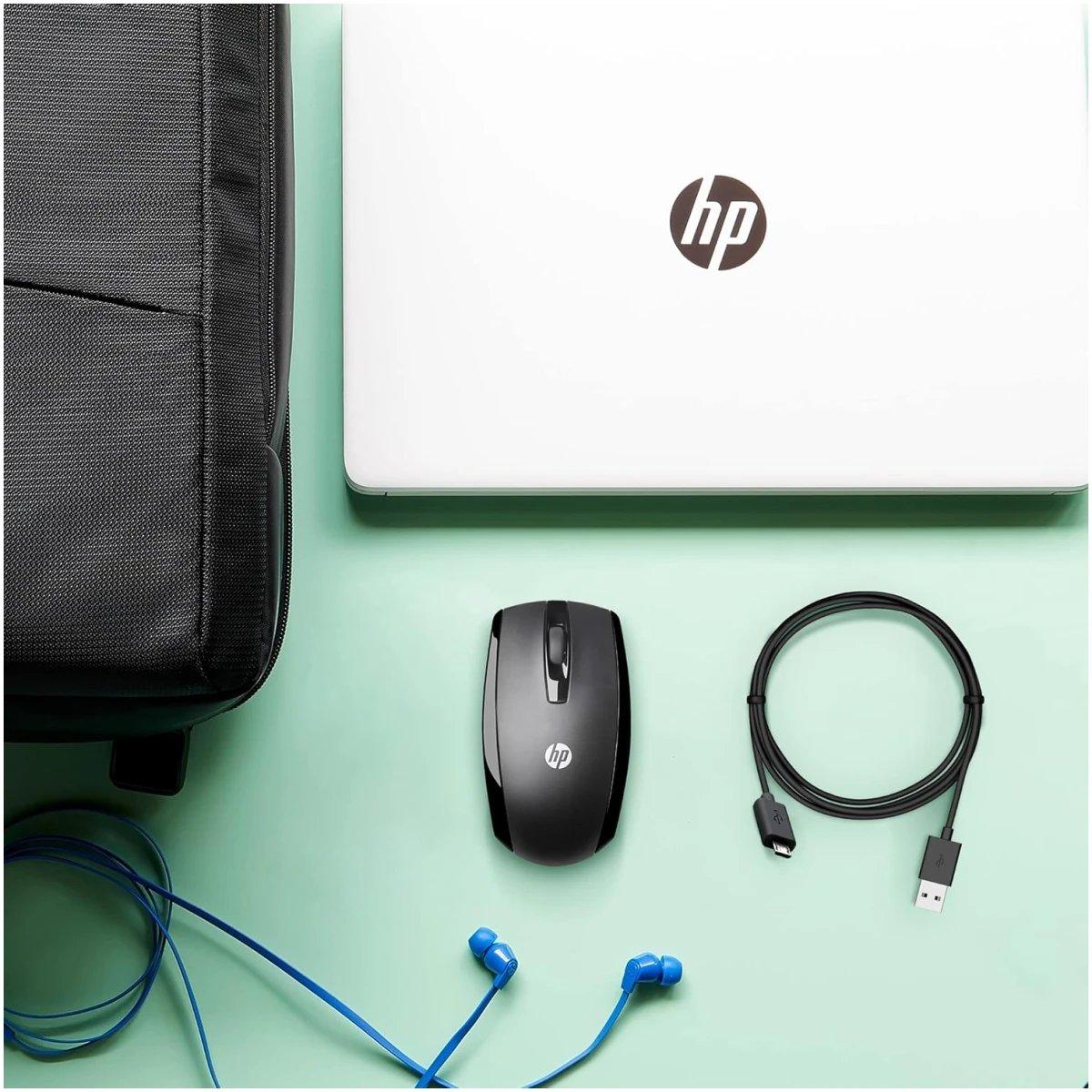 HP X500 - Wired USB Mouse for Windows PC Desktop, Laptop, Notebook, Mac, computerand Chromebook, for Righty or Lefty Use (E5E76AA#ABA),Black
