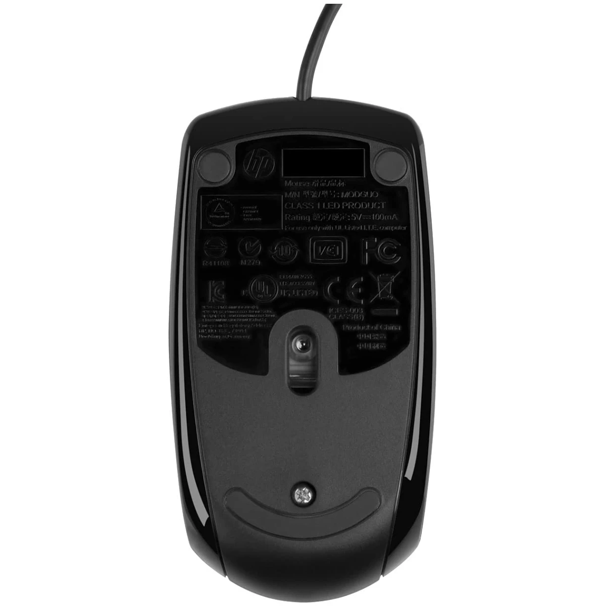 HP X500 - Wired USB Mouse for Windows PC Desktop, Laptop, Notebook, Mac, computerand Chromebook, for Righty or Lefty Use (E5E76AA#ABA),Black