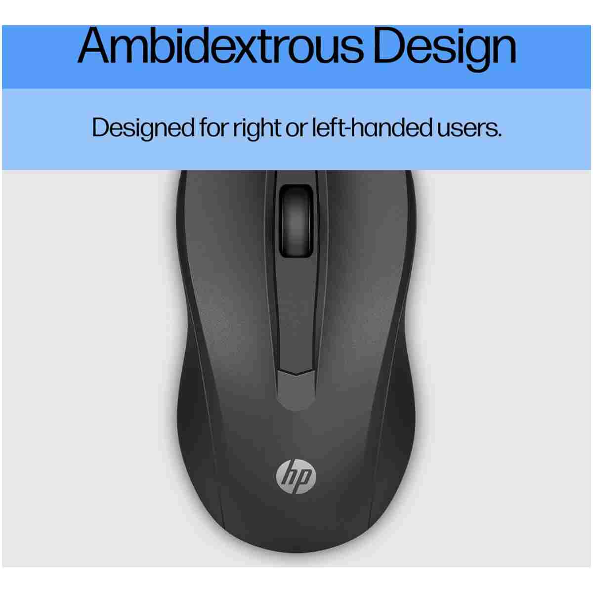 HP X500 - Wired USB Mouse for Windows PC Desktop, Laptop, Notebook, Mac, computerand Chromebook, for Righty or Lefty Use (E5E76AA#ABA),Black