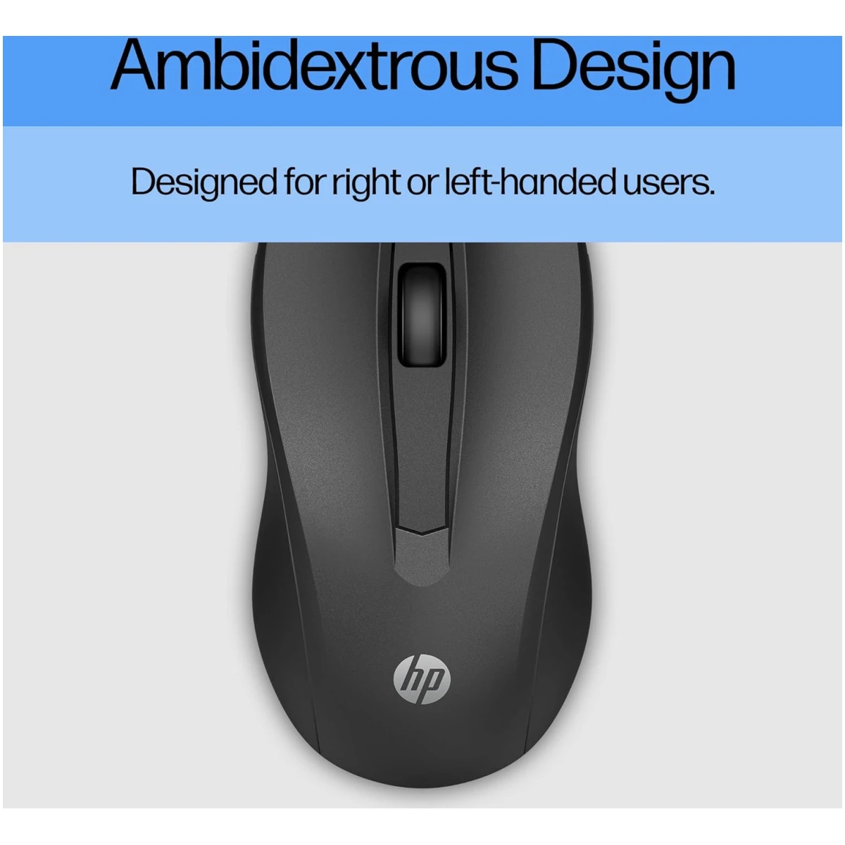 HP X500 - Wired USB Mouse for Windows PC Desktop, Laptop, Notebook, Mac, computerand Chromebook, for Righty or Lefty Use (E5E76AA#ABA),Black