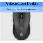 HP X500 - Wired USB Mouse for Windows PC Desktop, Laptop, Notebook, Mac, computerand Chromebook, for Righty or Lefty Use (E5E76AA#ABA),Black