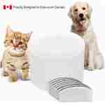 HugSmart Pet Water Fountain Pump for Automatic 2L with 7 Filters(Innovative Soundless, Elegant Roman Columns Drinking Waterer), Intelligent Cat Water Fountain