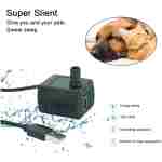 HugSmart Pet Water Fountain Pump for Automatic 2L with 7 Filters(Innovative Soundless, Elegant Roman Columns Drinking Waterer), Intelligent Cat Water Fountain